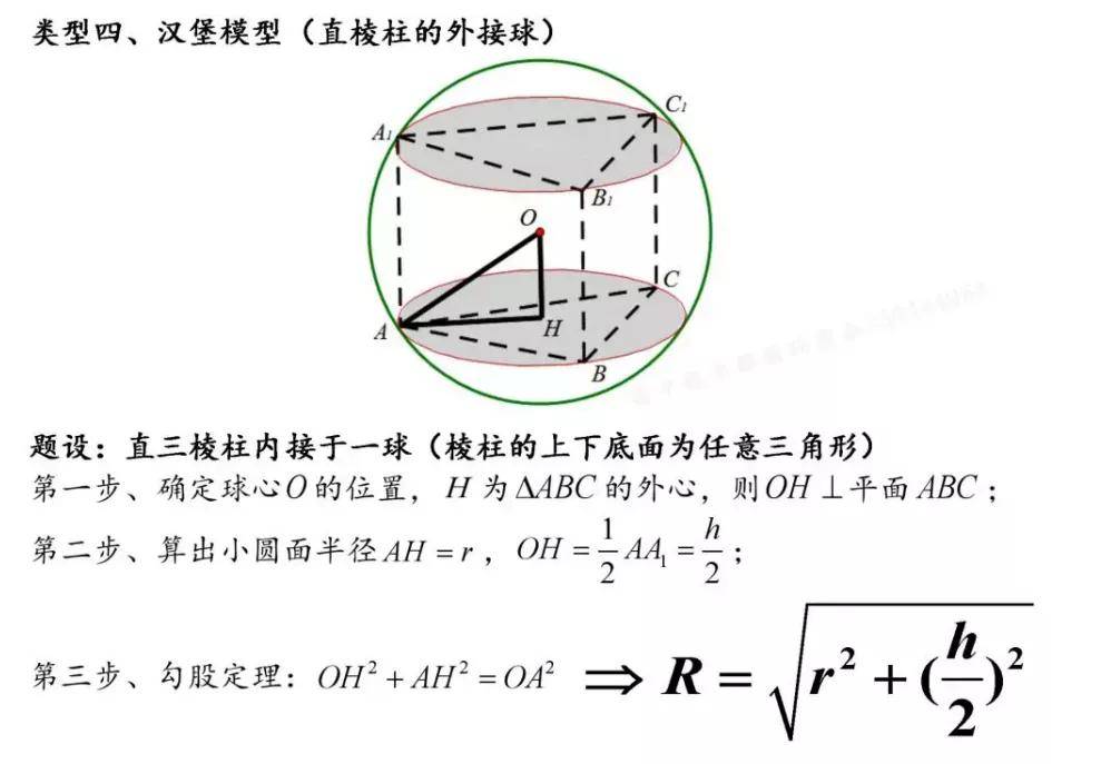 试题【高中数学】8种外接球与内切球试题类型，记住直接套公式！