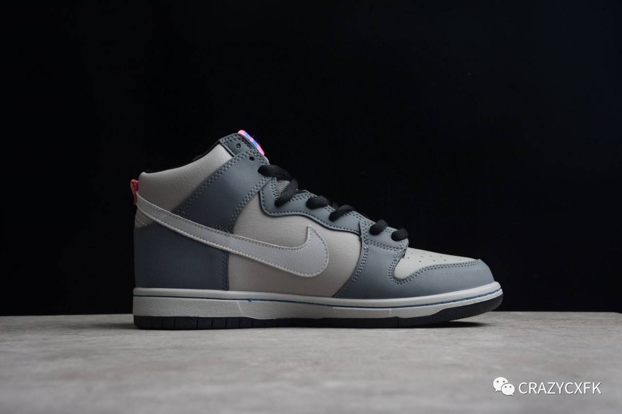 耐克燧石灰nikesbdunkhighmediumgrey复古高帮板鞋