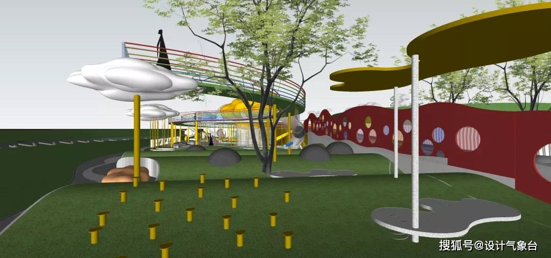 这才叫走心的儿童场地设计!别只放个滑梯敷衍了事!_设施_空间_小朋友