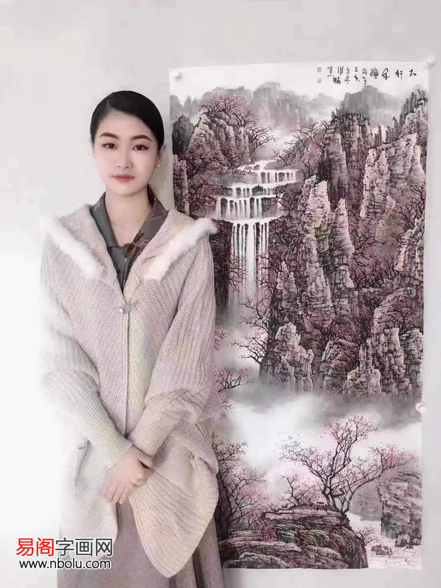 美女画家莫淇麟,笔下漓江如此多情_广西省_山水画_宋画之