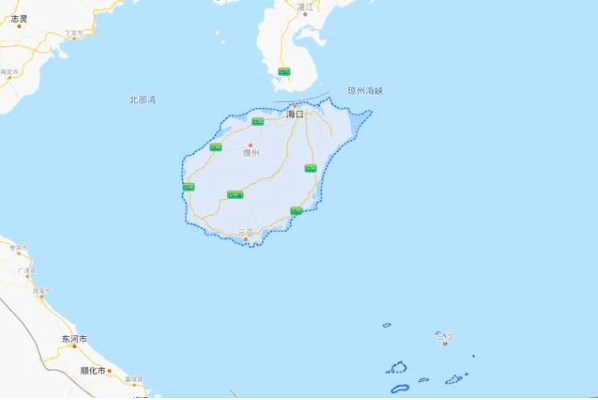 海南省的行政區域包括海南島,西沙群島,中沙群島,南沙群島的島礁及其