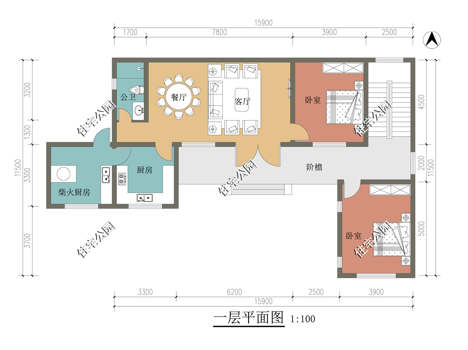 2022年回農村建房怎能沒有柴火灶看看這3套圖紙美觀又實用