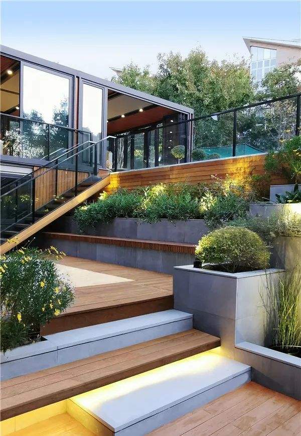 剑源共挤木|让人羡慕大气的,阶梯式庭院!_竹塑_木塑类_设计