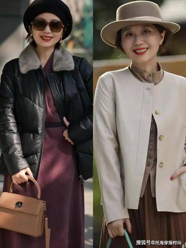 身材 最近火了一种穿搭：羽绒服+低跟靴，显瘦时髦，50、60岁女人好美