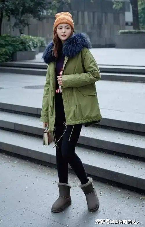 设计 比大衣洋气，比羽绒服显瘦，派克服保暖又实用，太适合冬天穿