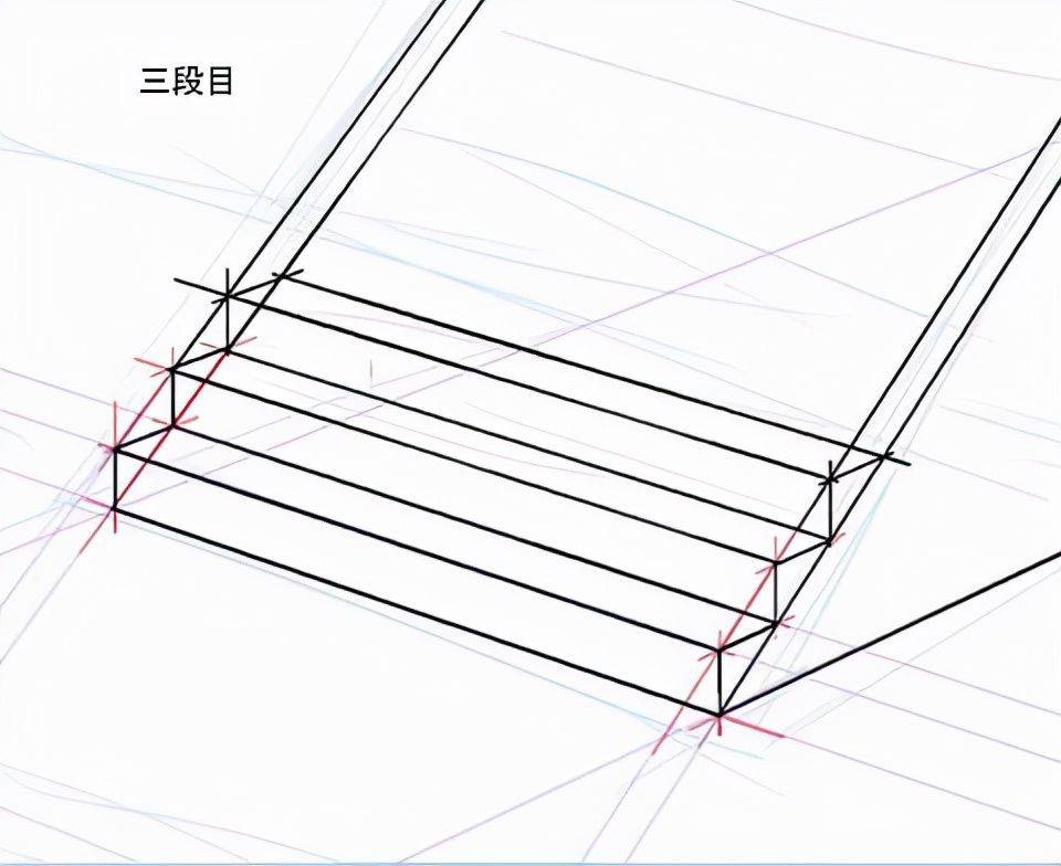 正面楼梯怎么画画好立体感楼梯台阶的3个要点