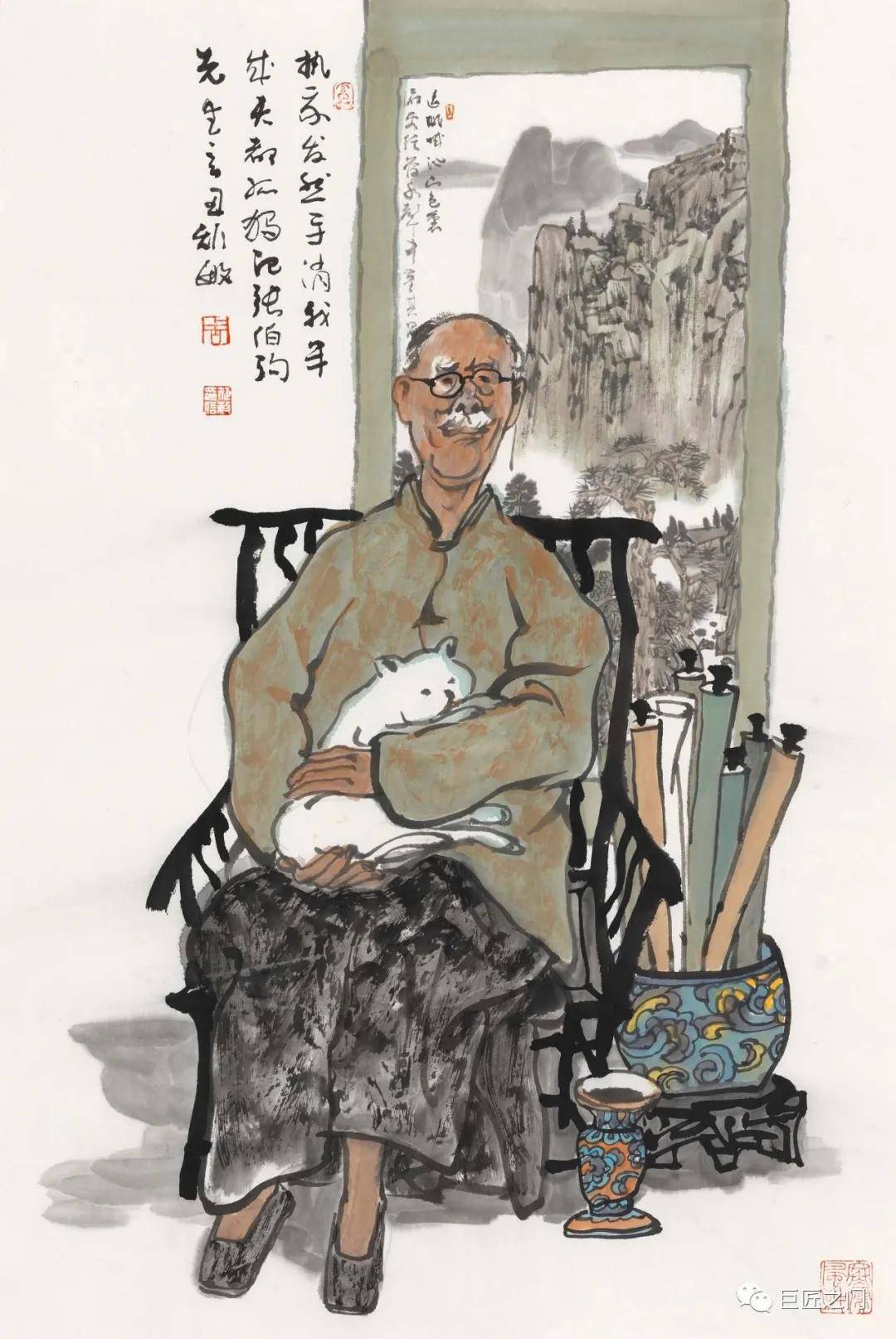 《巨匠之门》--前沿名家--周矩敏_cm_纸本_先生