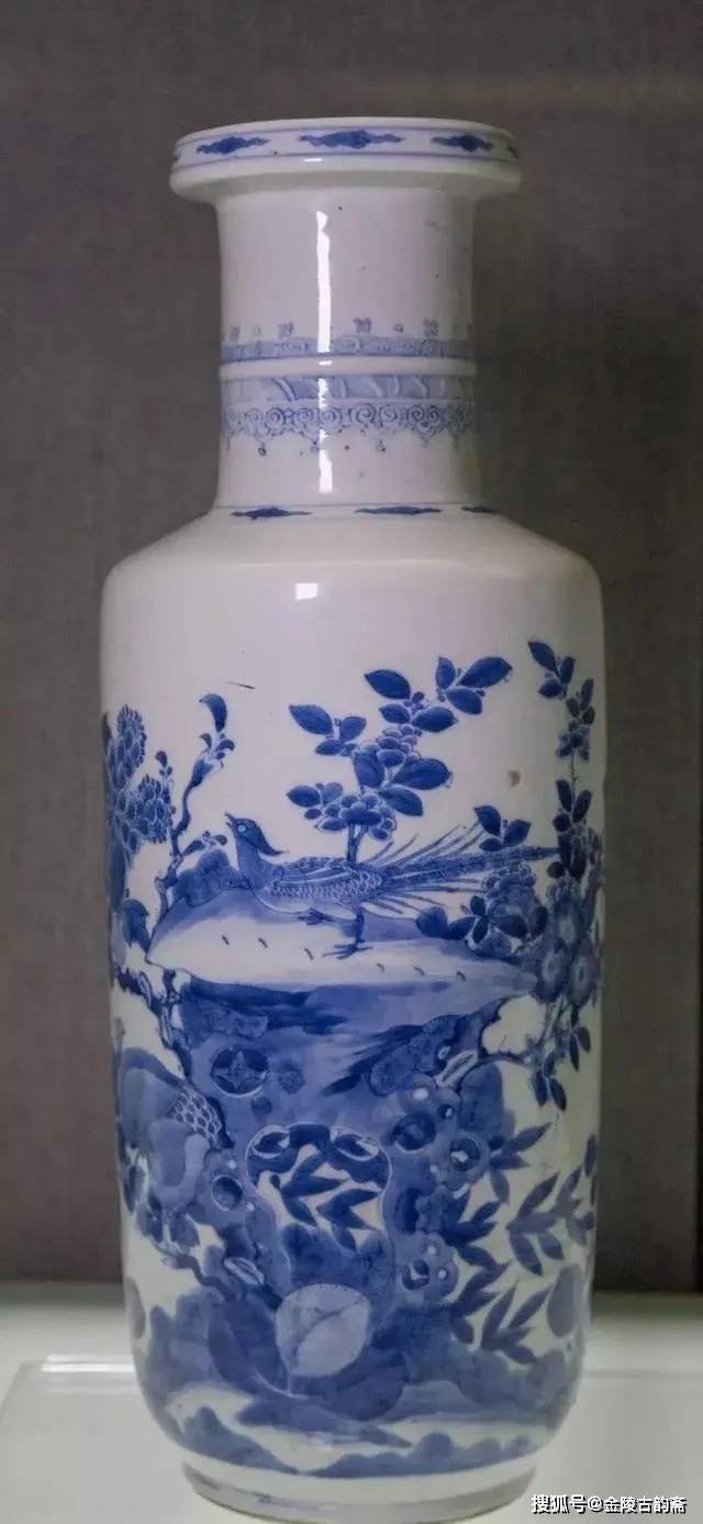 旧家蔵出　清国時代　大型 康熙青花瓷 逸品　陶器　置物 旧家蔵出 清国時代 大型 康熙青花瓷 逸品 陶器 置物 旧家蔵出