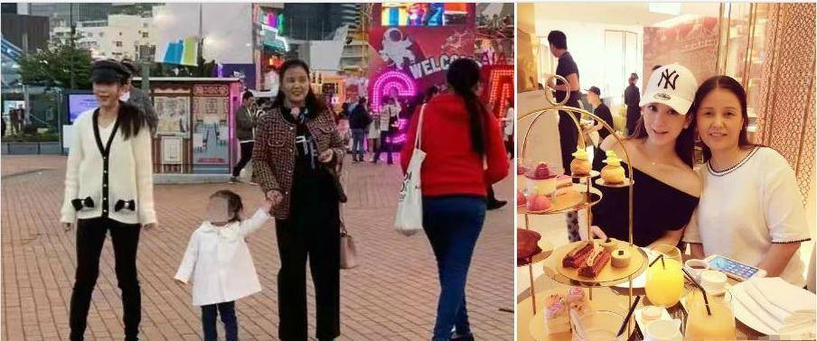 的比例 郭富城一家外出！小4岁丈母娘怀抱外孙女，方媛粉色穿搭成五五分