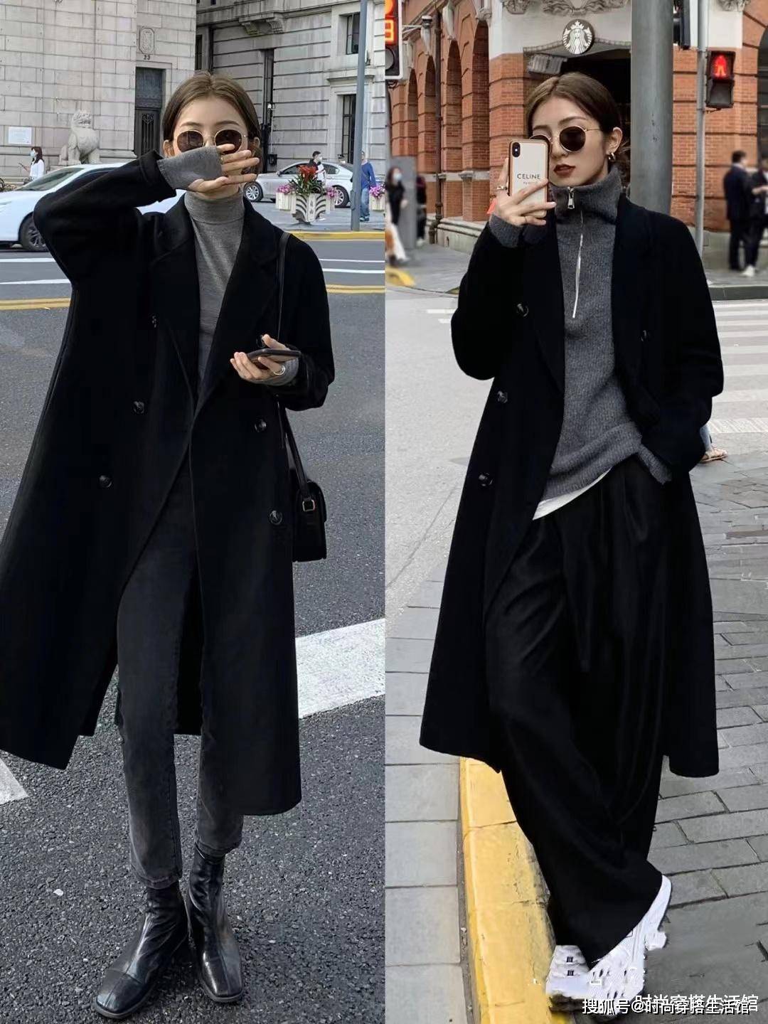 女生黑色大衣搭配方法示例讲解 帅气萌猪的博客