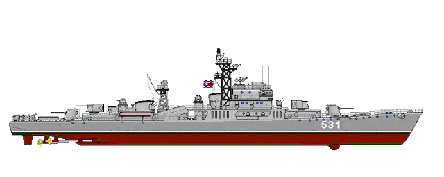 朝鲜最强战舰罗津级护卫舰