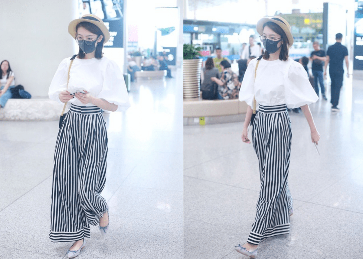 身材 陈瑶1米68的身高不白给,穿简单的服装凹出好身材,又瘦又高真美