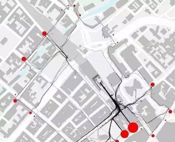 当然第一种方式是最容易处理的.可以让底图留灰白色,交通流线用彩色.