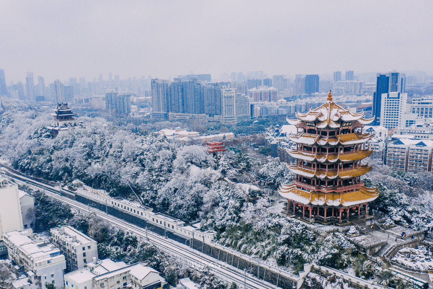 武汉雪景图片