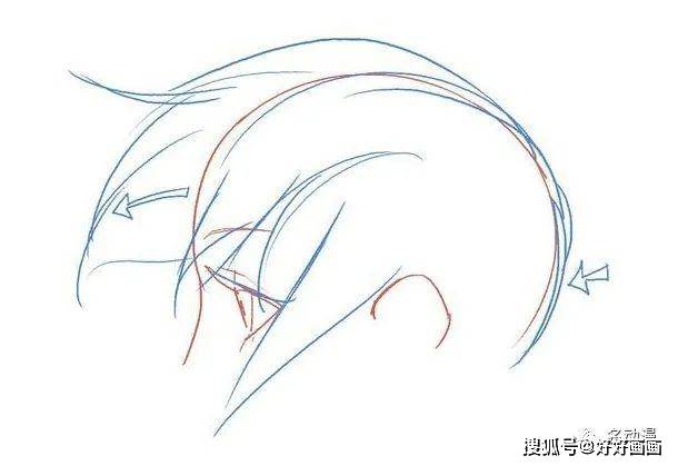 发型不同长短的人物发型怎么绘画?