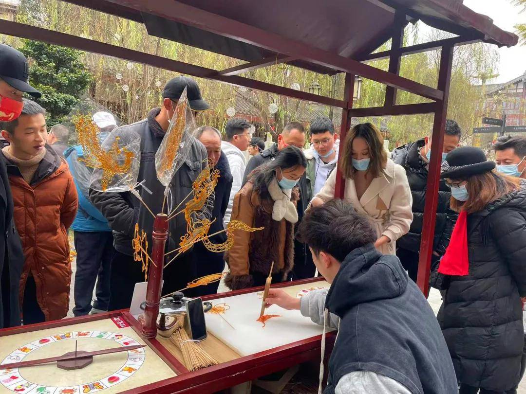 東坡印象水街臨河一角非遺三蘇糖畫