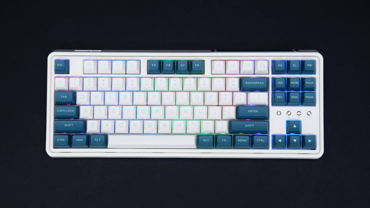 腹灵cmk87三模热插拔机械键盘评测87颜值党的不二选择