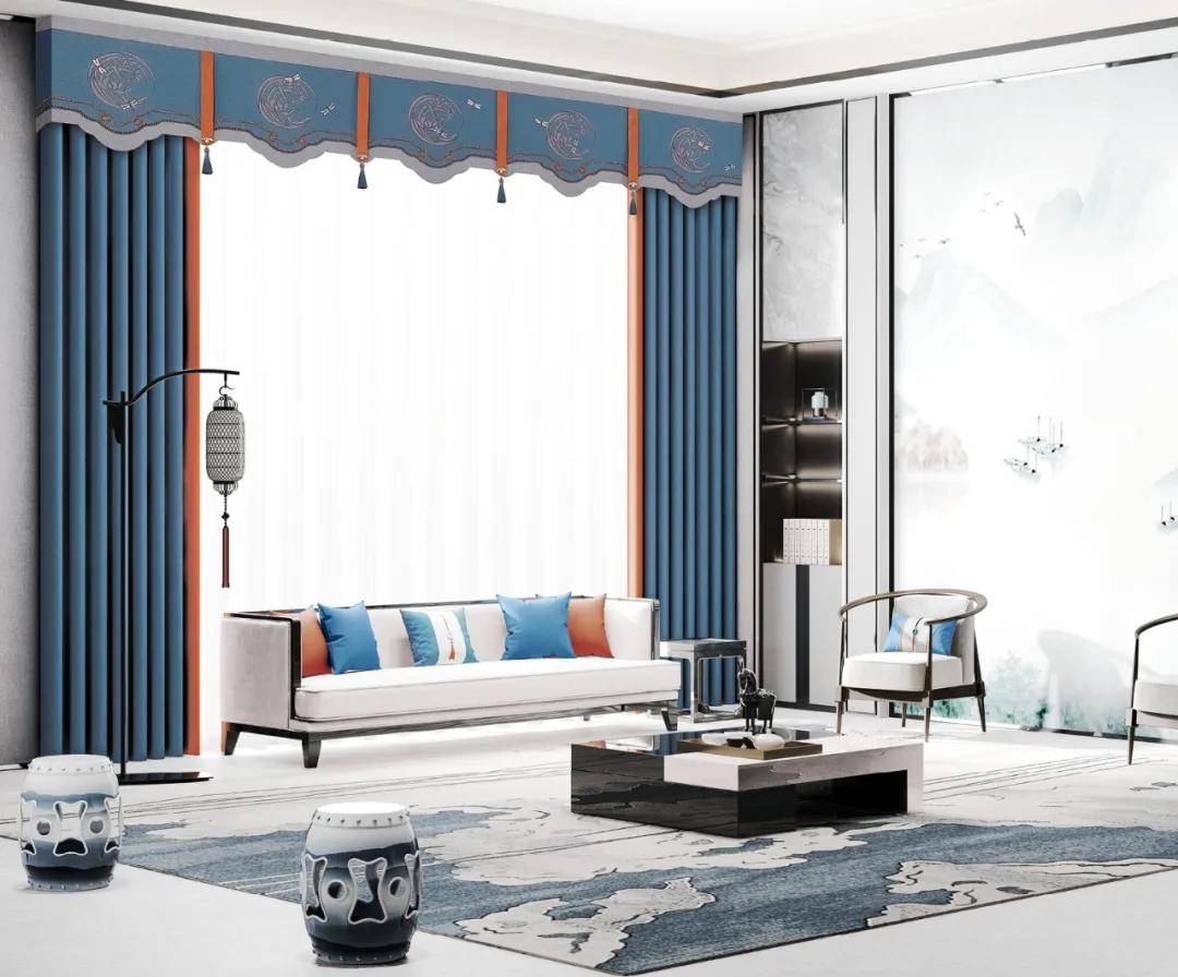 摩尔登窗帘新中式风格的窗帘怎么选择古典与雅致的完美融合