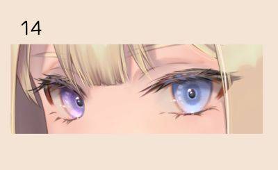 动漫人物头发挡眼睛的透明感怎么画