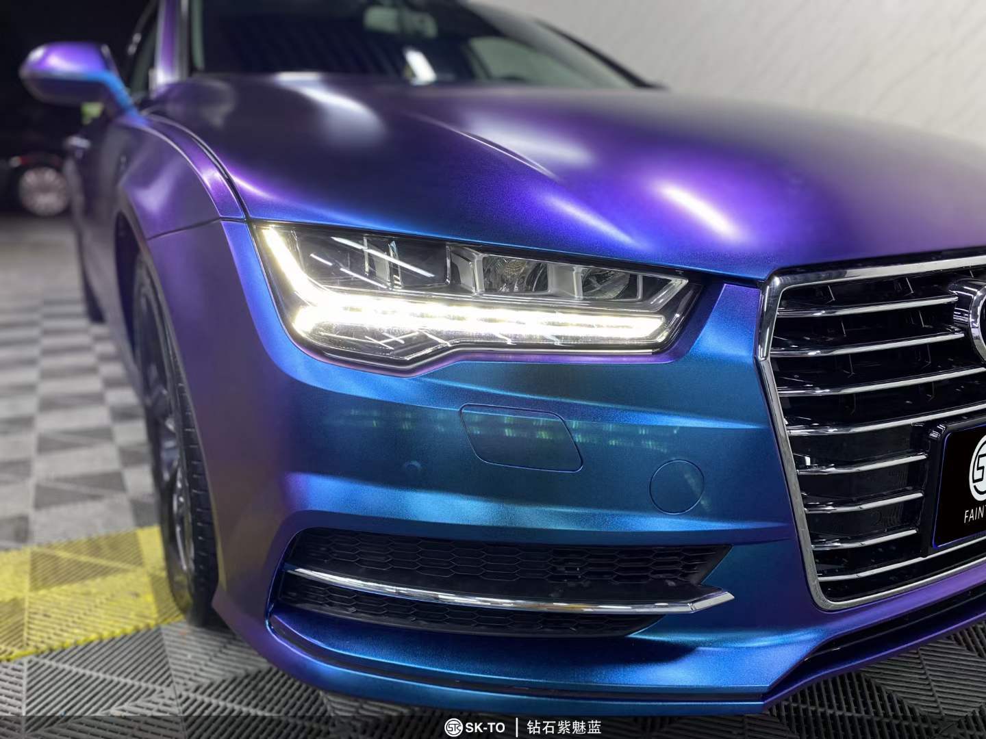 skto改色膜钻石紫魅蓝(奥迪 a7)_搜狐汽车_搜狐网