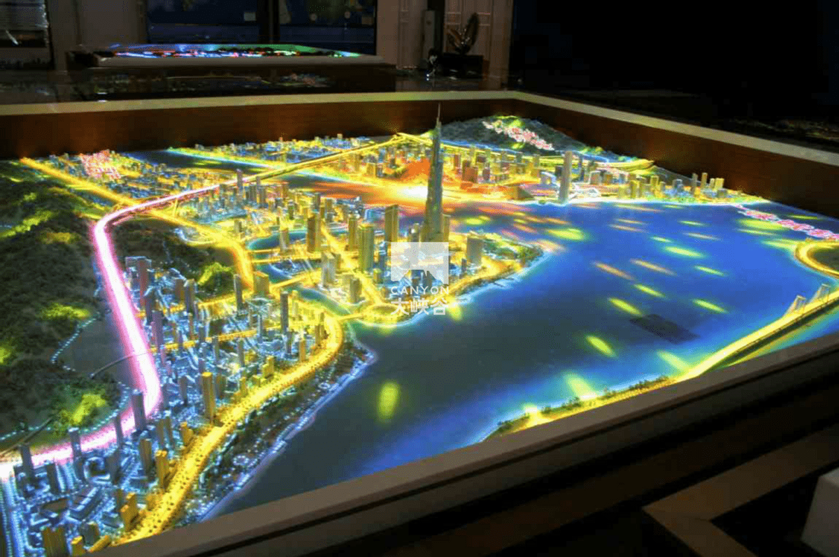 数字沙盘打破传统沙盘只可观看的限制,通过高科技技术的加持,观众可以