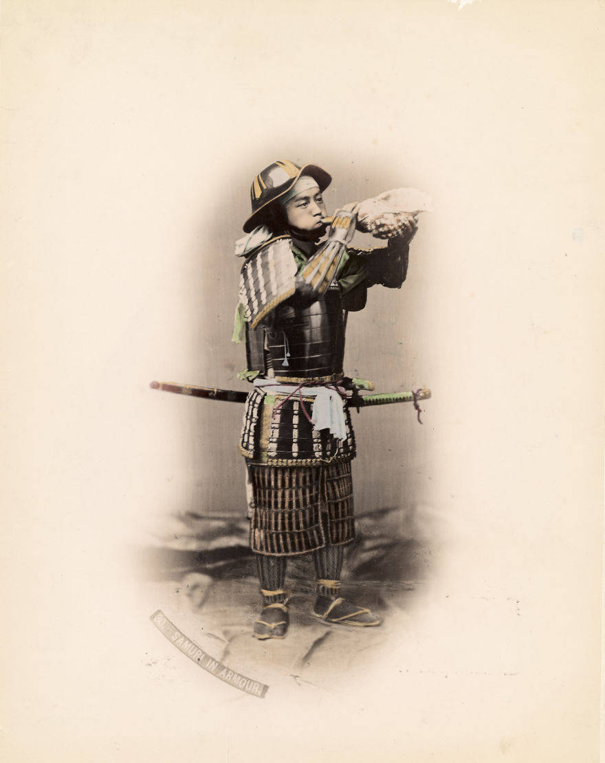 14张最后的日本武士照片,身材矮小目测1米4,这能打仗吗?