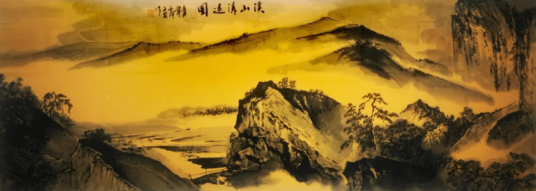 水墨画|溢彩吕梁丨 高平安水墨画作品在吕梁市群众艺术馆展出