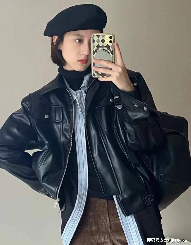 整体 冬天过完了才发现,夹克还是这么穿更好看,时髦帅气还保暖