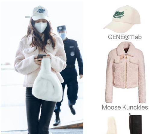 身材苗条 羽绒服多好穿！90斤Angelababy选棉服牛仔裤赶机，身材苗条被追捧