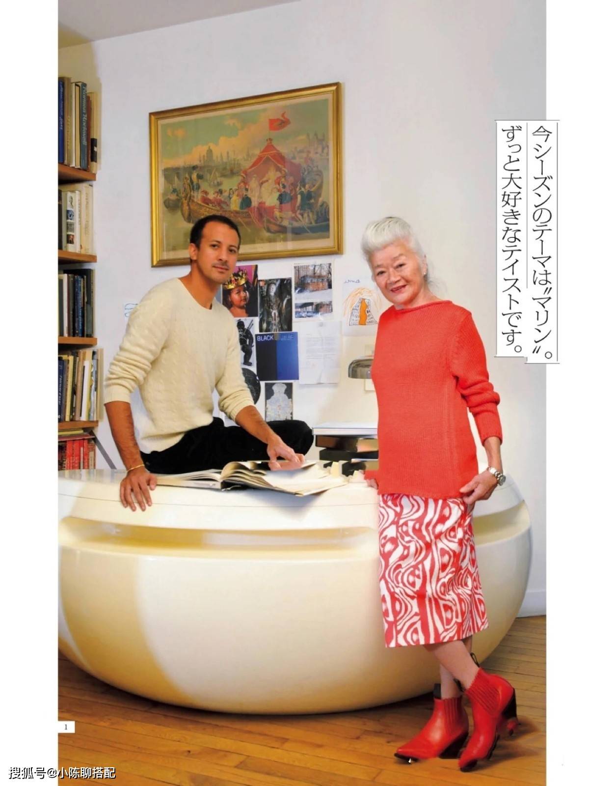 套装 80岁微胖奶奶老去之后照样时髦,满头白发也能穿出优雅气场