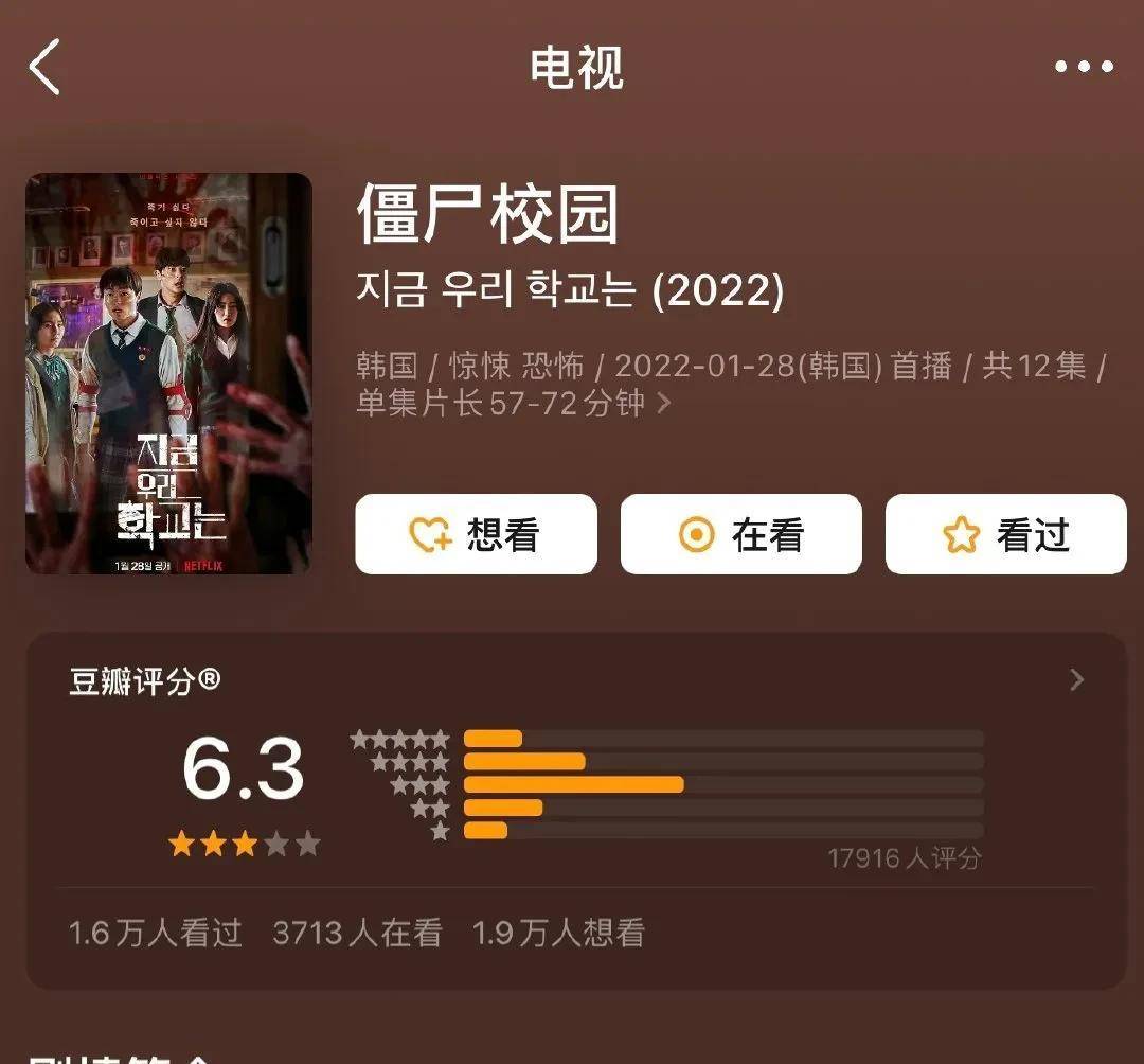 Netflix|韩剧《僵尸校园》上分6.3分合理吗，主页看剧情合集