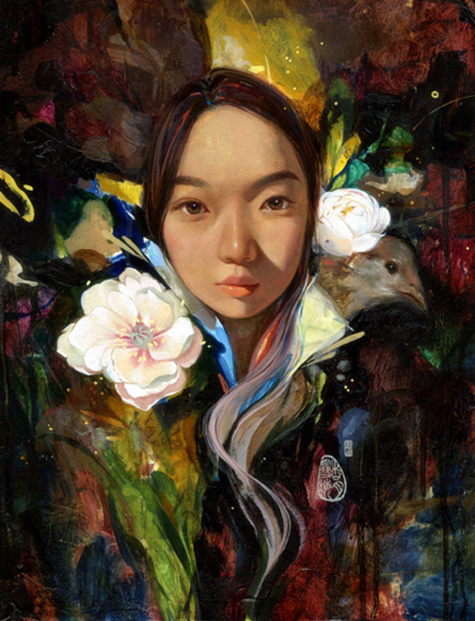 娇柔性感女性韩国女画家soeymilk绘画艺术