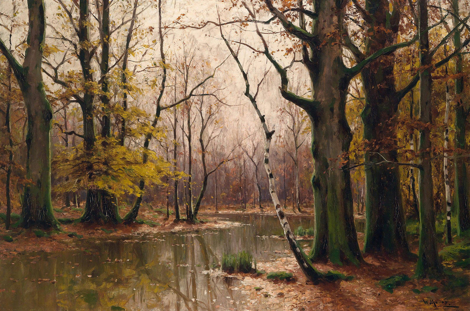 大自然的创造者德国画家沃尔特莫尔斯风景油画作品欣赏