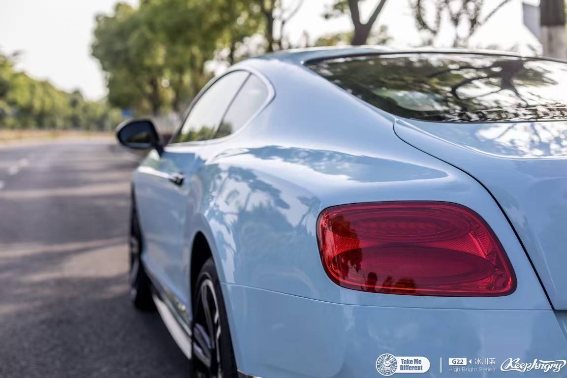 安徽作品不止是贴膜的take me differenttmd潮牌车膜#冰川蓝#宾利欧陆