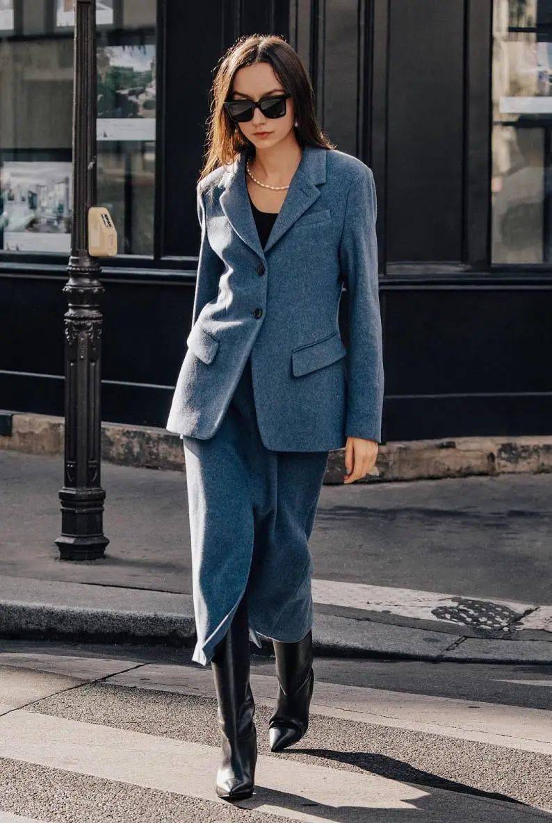 大气 大衣下岗了!开春这么穿,时髦又大气!