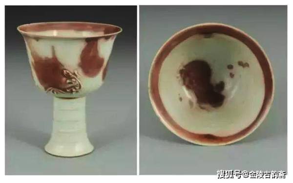 中国骨董　青磁　龍泉窯　高足杯 元明時期-龍泉窯-青釉高足杯, 興趣及遊戲, 收藏品及紀念品, 古董