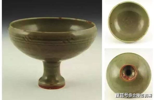 中国骨董　青磁　龍泉窯　高足杯 中国骨董品：龍泉窯の青磁の買取と鑑定・査定、オークション出品