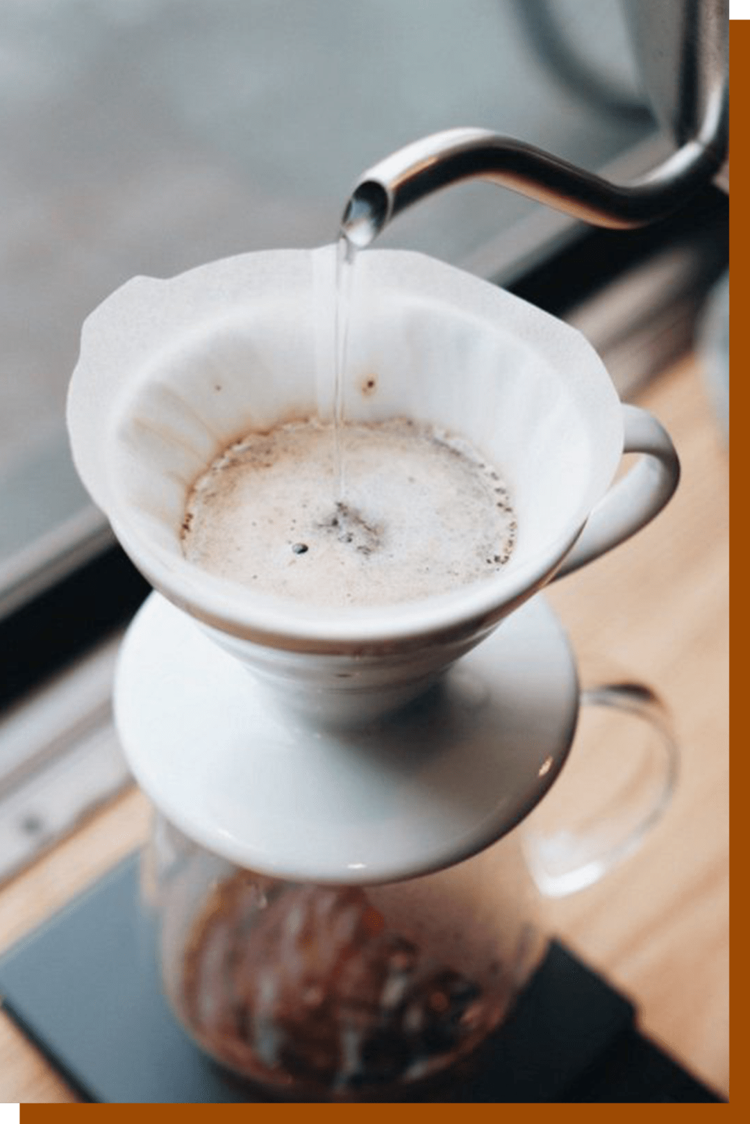 手冲咖啡粉粗细标准图片