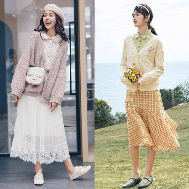 视觉 开春少不了一件“针织开衫”，掌握好它的穿搭精髓，温柔又减龄