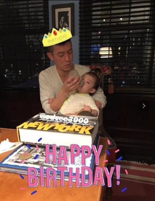 原创陈冠希40岁生日罕有人送祝福秦舒培和女儿为其庆生称呼好暖心