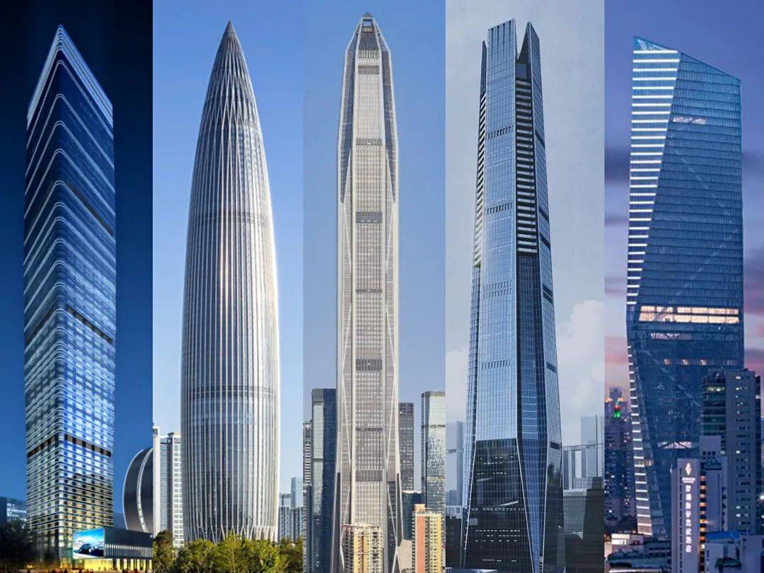 最新深圳前20名的摩天大楼至少300米上榜