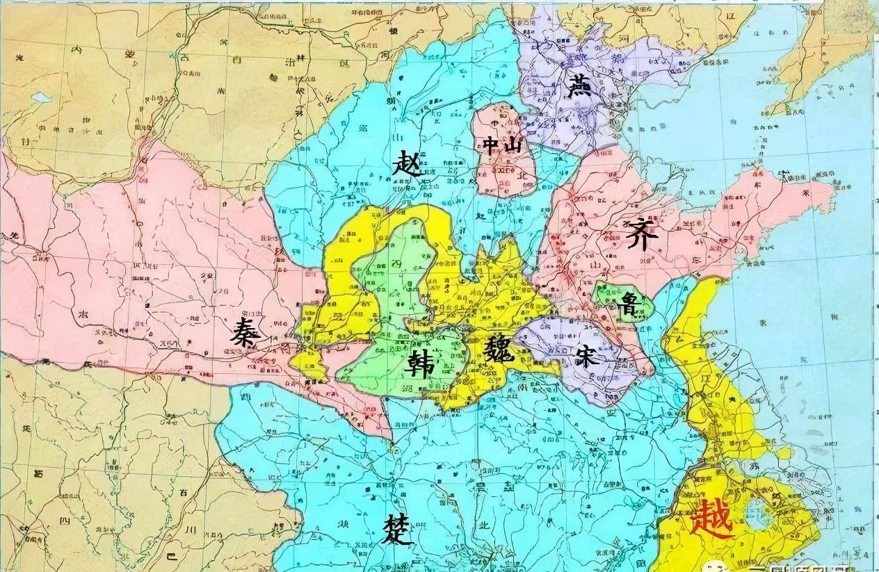 春秋战国早期地图图片
