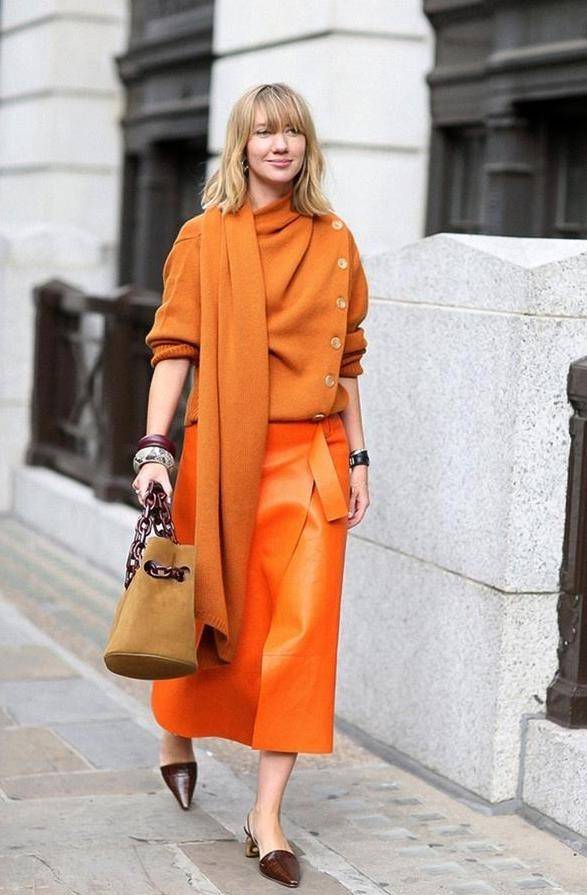 原创初春最亮的色彩竟是它橙色的两组配色好美快来做橙子味的女孩