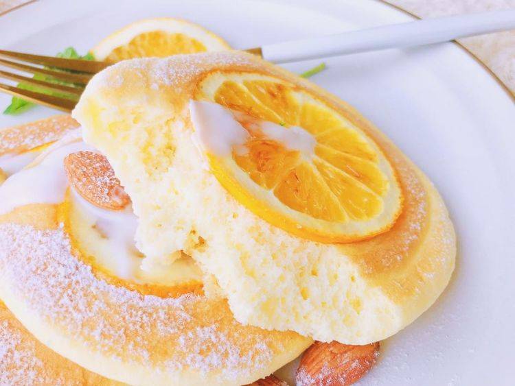 步驟|綿軟美味的舒芙蕾松餅，加入甜橙，口感好，味道更加豐富