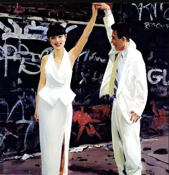 他把林志玲画成丑女,她却把章子怡画的端庄大方_刘小东_喻红_生活