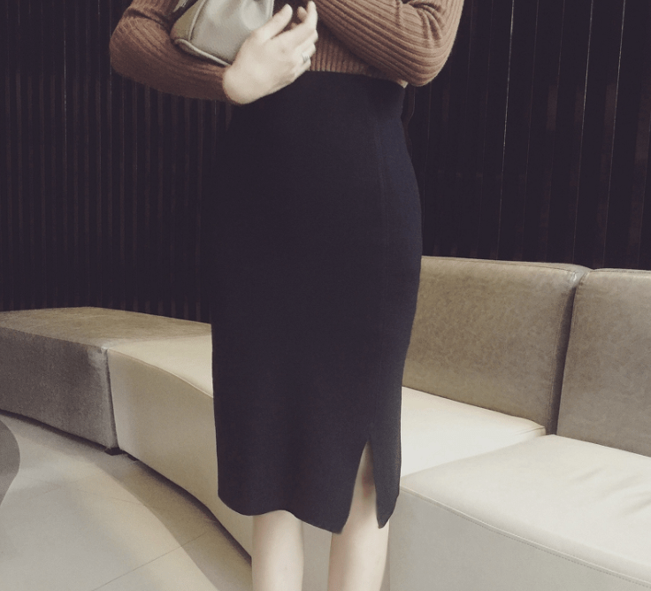 神坛 针织半身裙