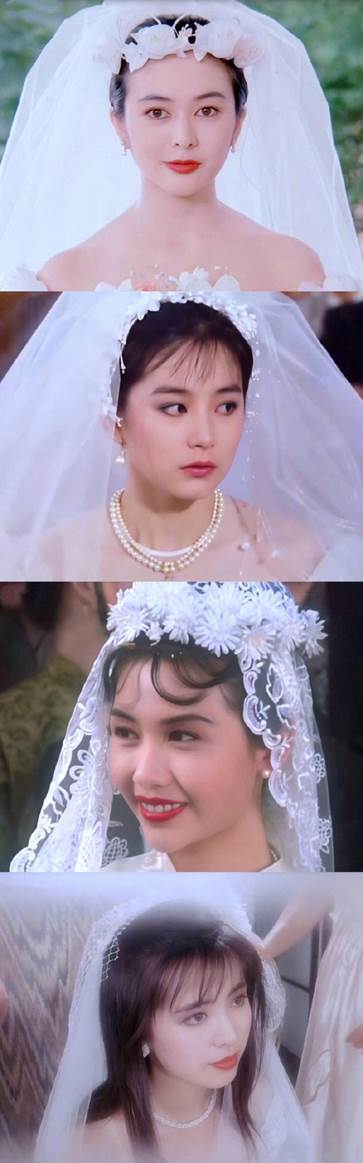 关之琳的婚纱照也太美了,那个时候的婚纱也好漂亮啊,简直满足了小编的