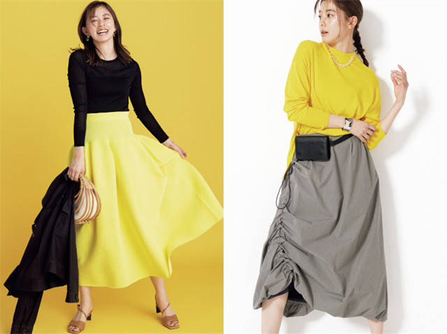 右图 春夏大火的亮丽色,可学日本妹子这样穿,才符合亚洲人的审美