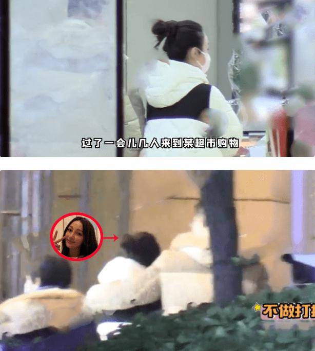 富豪 姚笛罕见秀恩爱，她与富豪男友同穿情侣装羽绒服，男帅女靓配一脸