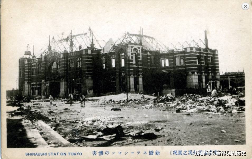老照片 1923年日本关东大地震 地震前后的对比图